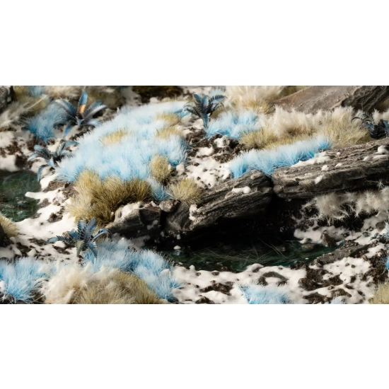 Gamers Grass Alien Frost – 6 mm (Wild) | Jasnoniebieskie kępki trawy do zimowych dioram i podstawek sci-fi